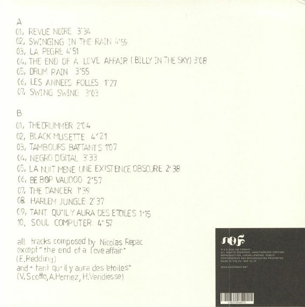 Nicolas Repac - Swing-Swing | No Format (NØF. 02 LP) - 2 Nicolas Repac - Swing-Swing | No Format (NØF. 02 LP) - 2