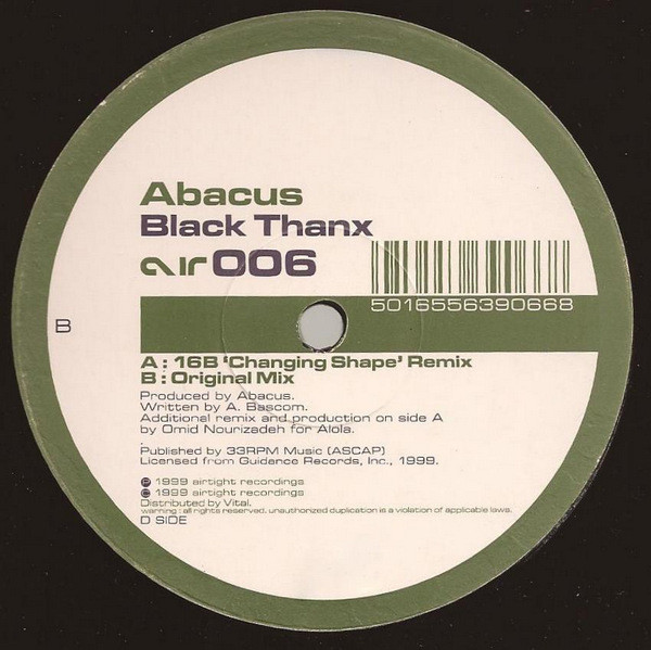 Abacus - Black Thanx | Airtight (air006) - main