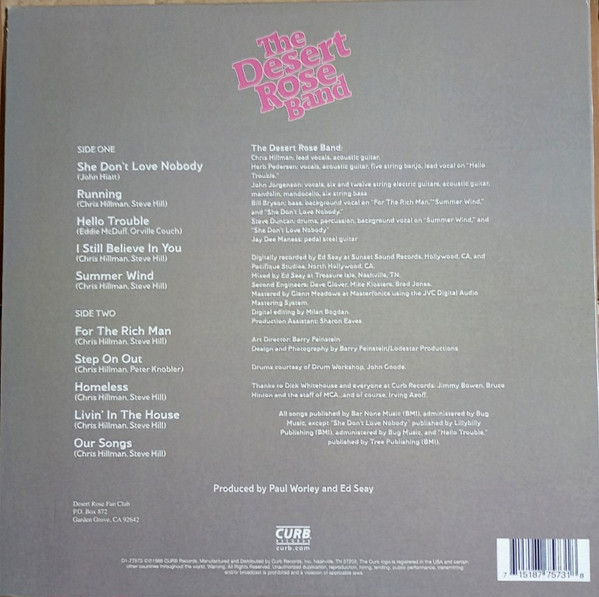 Desert Rose Band - Running | Curb Records (77573) - 2 Desert Rose Band - Running | Curb Records (77573) - 2