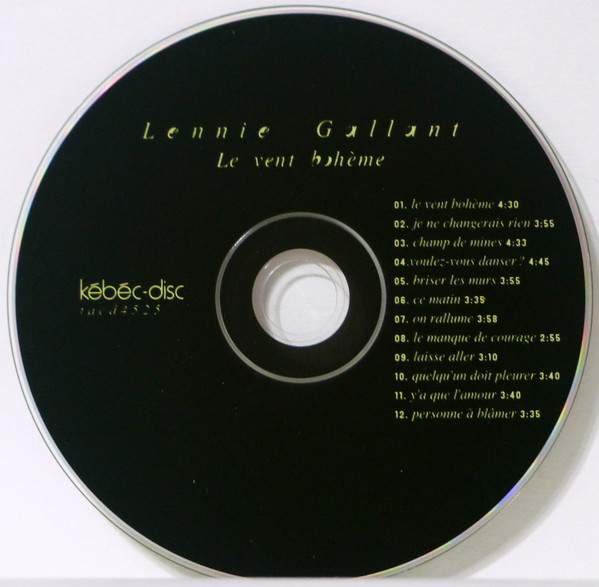 Lennie Gallant - Le Vent Bohème | Kébec-Disc (tacd4525) - 2 Lennie Gallant - Le Vent Bohème | Kébec-Disc (tacd4525) - 2