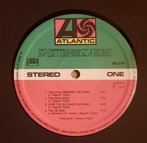 Led Zeppelin - Houses Of The Holy | Atlantic (50 014) - 4 Led Zeppelin - Houses Of The Holy | Atlantic (50 014) - 4