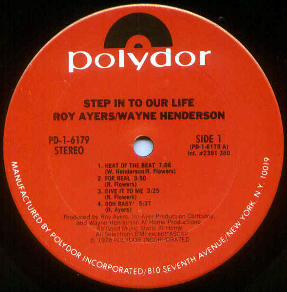 Roy Ayers / Wayne Henderson - Step In To Our Life | Polydor (PD-1-6179) - 3