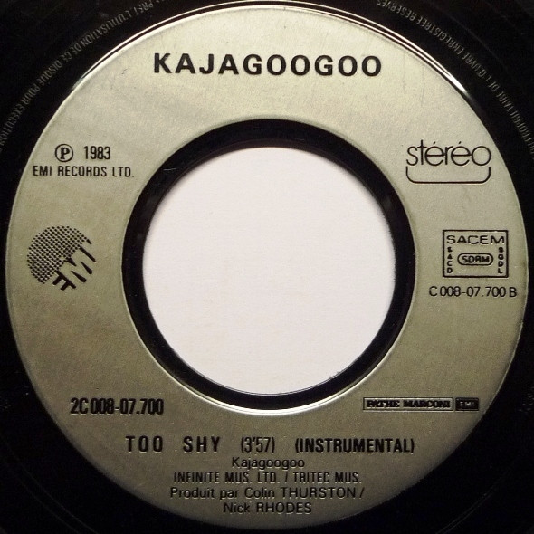 Kajagoogoo - Too Shy | EMI (2C 008-07700) - 4