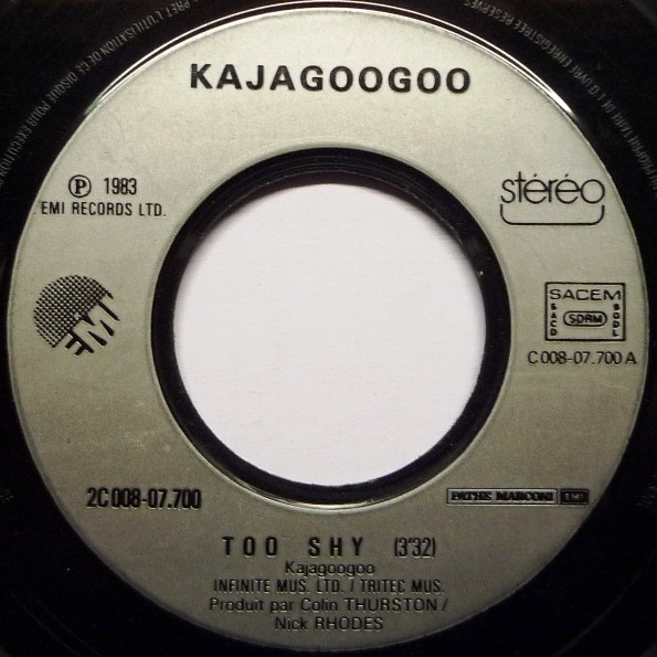 Kajagoogoo - Too Shy | EMI (2C 008-07700) - 3