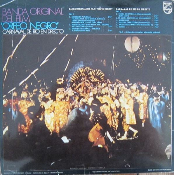 Various - Banda Original Del Film "Orfeo Negro" / Carnaval De Rio En Directo | Belter (2-90.010) - 2