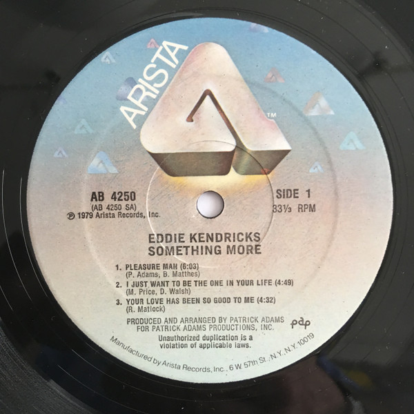 Eddie Kendricks - Something More | Arista (AB 4250) - 3