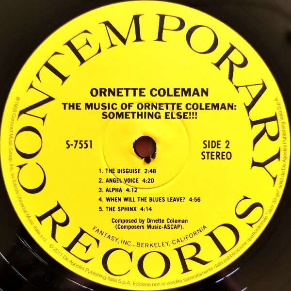 Ornette Coleman - Something Else!!!! | Contemporary Records (S-7551) - 4