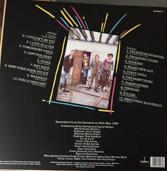 UK Subs - Crash Course - Live | Demon Records (DEMREC71) - 2 UK Subs - Crash Course - Live | Demon Records (DEMREC71) - 2