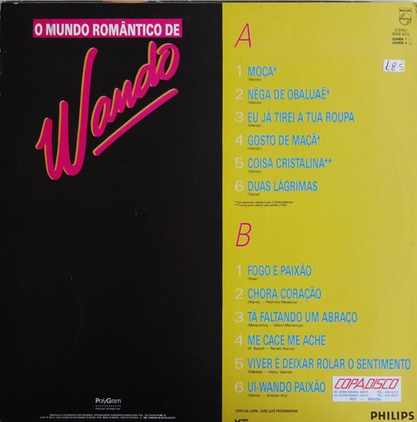 Wando - O Mundo Romântico De Wando | Philips (834956-1) - 2 Wando - O Mundo Romântico De Wando | Philips (834956-1) - 2