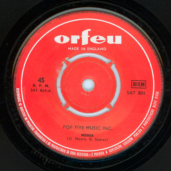 Pop Five Music Incorporated - Menina | Orfeu (SAT 804) - 2