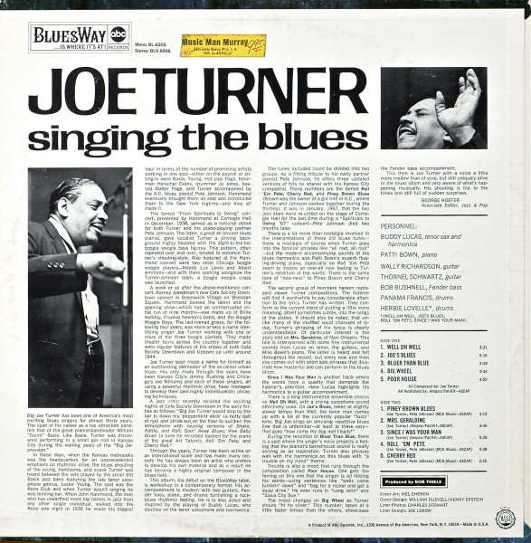 Big Joe Turner - Singing The Blues | BluesWay (BLS-6006) - 2 Big Joe Turner - Singing The Blues | BluesWay (BLS-6006) - 2