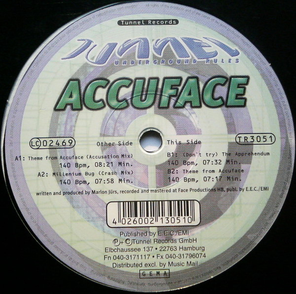 Accuface - Millenium Bug | Tunnel Records (TR3051) - main Accuface - Millenium Bug | Tunnel Records (TR3051) - main