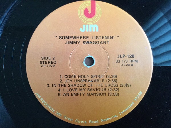 Jimmy Swaggart - Somewhere Listenin' | Jim Records (JLP-128) - 3 Jimmy Swaggart - Somewhere Listenin' | Jim Records (JLP-128) - 3