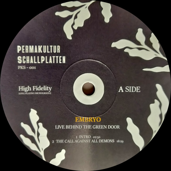 Embryo - Live Behind The Green Door | Permakultur Schallplatten (PKS-001) - 3 Embryo - Live Behind The Green Door | Permakultur Schallplatten (PKS-001) - 3