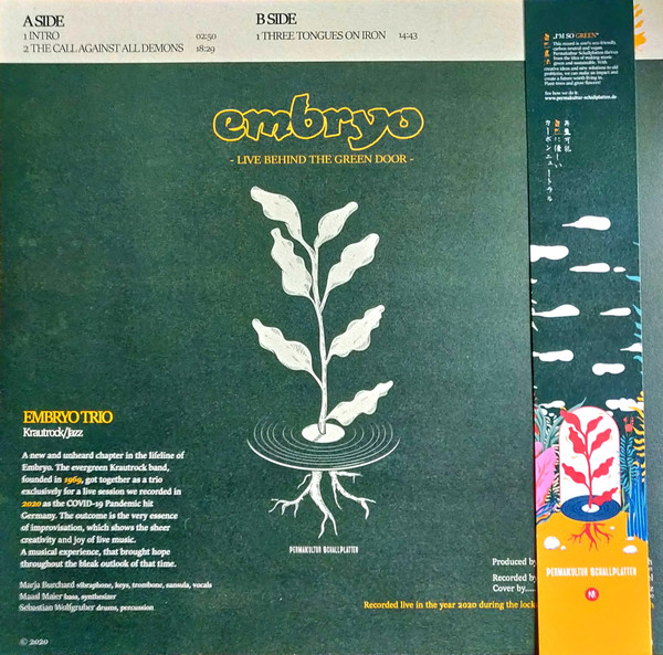 Embryo - Live Behind The Green Door | Permakultur Schallplatten (PKS-001) - 2 Embryo - Live Behind The Green Door | Permakultur Schallplatten (PKS-001) - 2