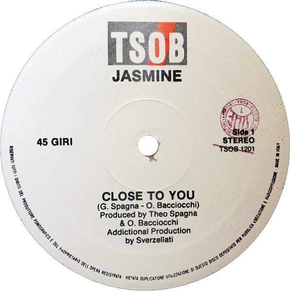 Jasmine - Close To You | TSOB Production (TSOB 1201) - 3