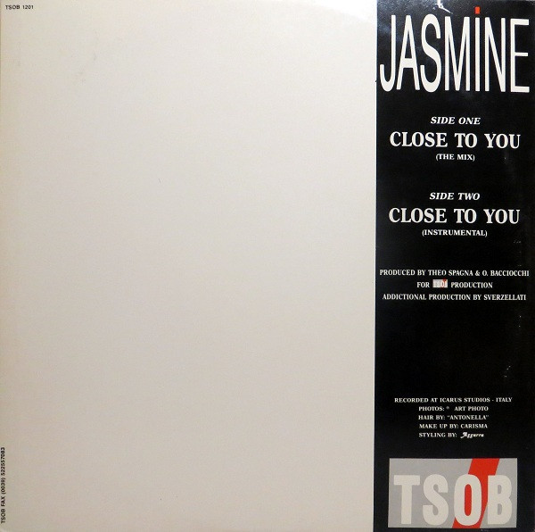 Jasmine - Close To You | TSOB Production (TSOB 1201) - 2