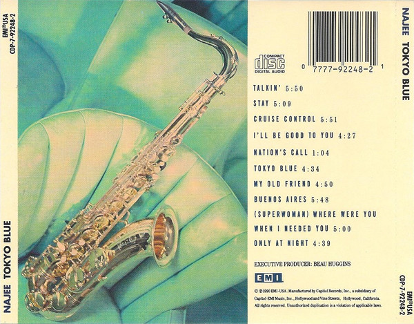 Najee - Tokyo Blue | EMI (CDP-7-92248-2) - 2