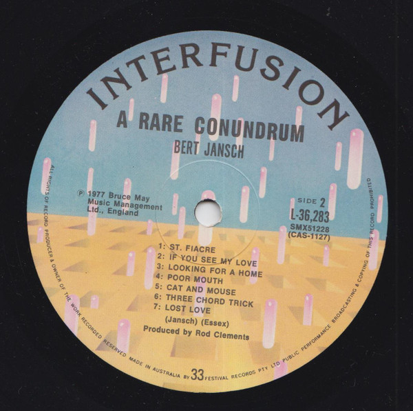Bert Jansch - A Rare Conundrum | Interfusion (L 36283) - 3 Bert Jansch - A Rare Conundrum | Interfusion (L 36283) - 3