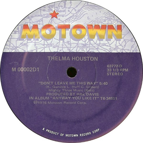 Thelma Houston / Commodores - Don't Leave Me This Way / Fancy Dancer | Motown (M-00002D1) - 3