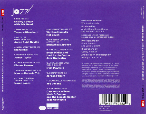 Various - Higher Ground Hurricane Relief Benefit Concert | Blue Note (0946 3 45238 2 0) - 2