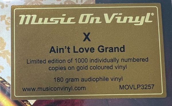 X - Ain't Love Grand | Music On Vinyl (MOVLP3257) - 3