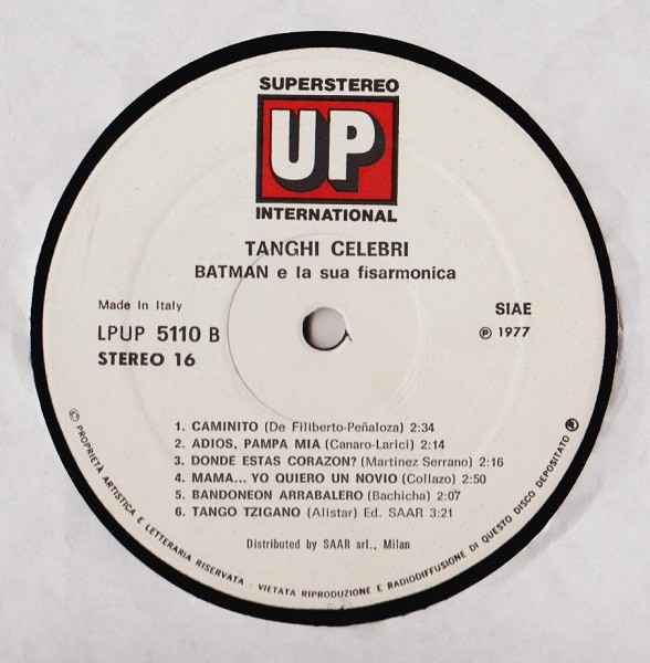 Batman - Tanghi Celebri | Up (LPUP 5110) - 4