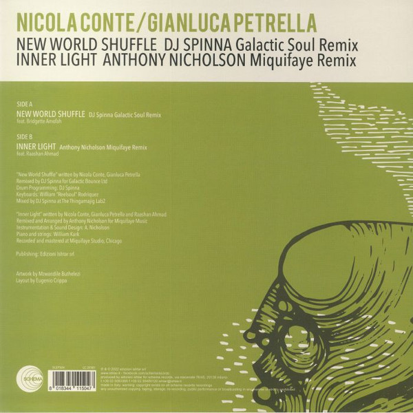 Nicola Conte / Gianluca Petrella - New World Shuffle / Inner Light | Schema (SCEP504) - 2 Nicola Conte / Gianluca Petrella - New World Shuffle / Inner Light | Schema (SCEP504) - 2