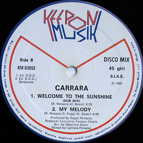 Carrara - Welcome To The Sunshine | Keepon Musik (KM 83852) - 4 Carrara - Welcome To The Sunshine | Keepon Musik (KM 83852) - 4