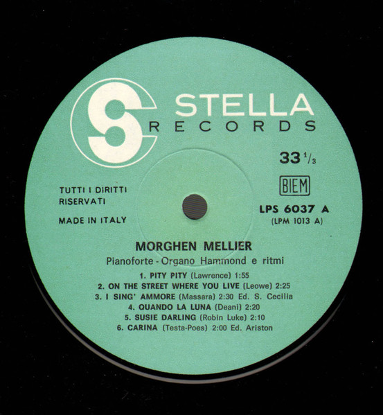 Morghen Mellier - Pianoforte Organo Hammond E Ritmi | Stella Records (LPS 6037) - 4