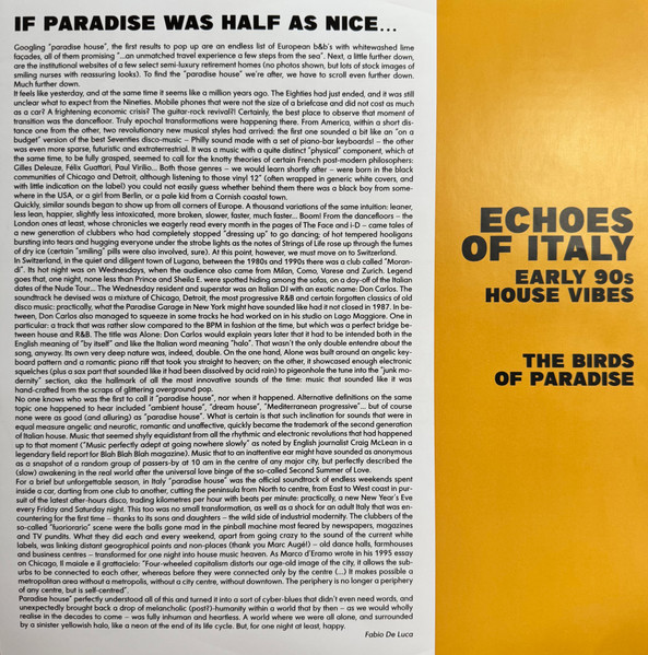 Don Carlos - Echoes Of Italy (Early 90s House Vibes) (Vol. 2 The Birds Of Paradise) | Jungle Fantasy Records (SEJFLP002) - 3 Don Carlos - Echoes Of Italy (Early 90s House Vibes) (Vol. 2 The Birds Of Paradise) | Jungle Fantasy Records (SEJFLP002) - 3