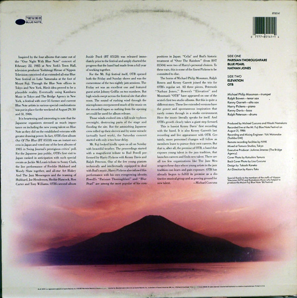 Out Of The Blue - Live At Mt. Fuji | Blue Note (BT85141) - 2