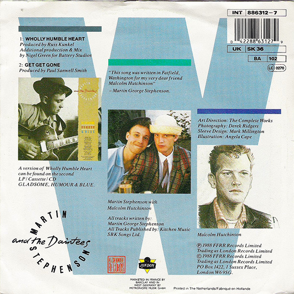 Martin Stephenson And The Daintees - Wholly Humble Heart | London Records (886 312-7) - 2 Martin Stephenson And The Daintees - Wholly Humble Heart | London Records (886 312-7) - 2