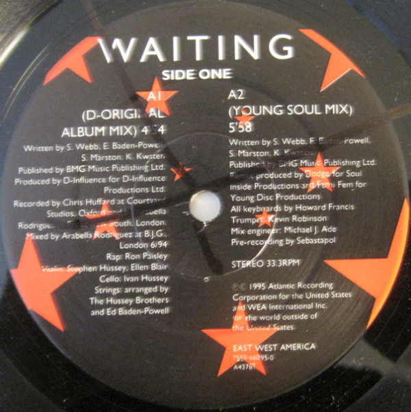 D'Influence - Waiting | EastWest Records America (7559-66095-0) - main