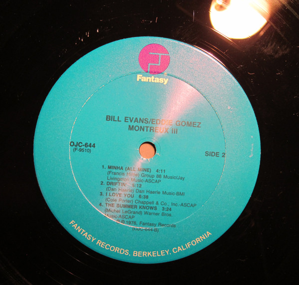 Bill Evans , Eddie Gomez - Montreux III | Original Jazz Classics (OJC-644) - 4