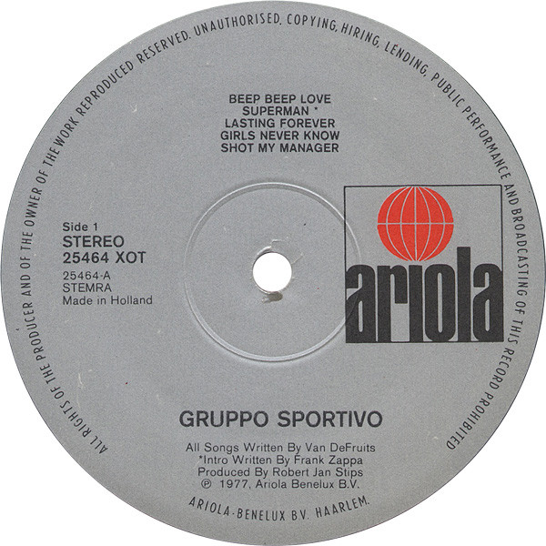 Gruppo Sportivo - 10 Mistakes | Ariola (25464 XOT) - 3