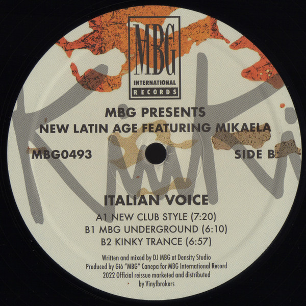 MBG Presents New Latin Age Featuring Mikaela - Italian Voice | MBG International Records (MBG 0493) - 2 MBG Presents New Latin Age Featuring Mikaela - Italian Voice | MBG International Records (MBG 0493) - 2
