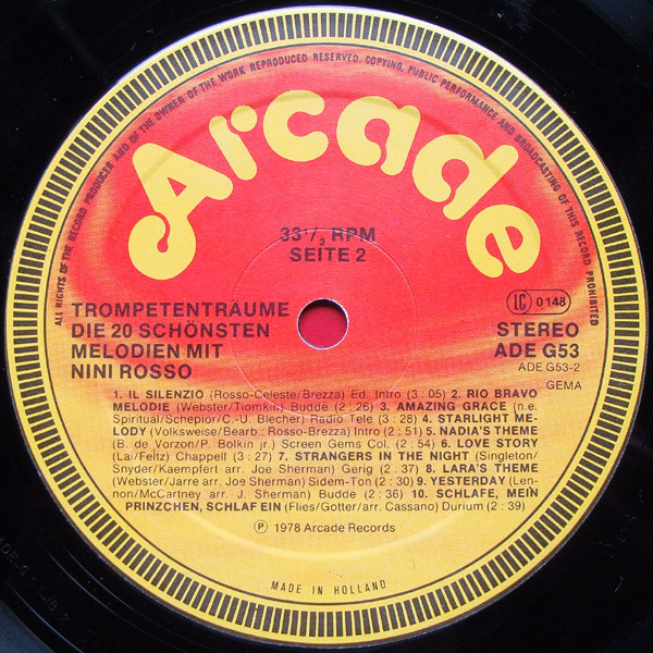 Nini Rosso - Trumpet Dreams | Arcade (ADE G 53) - 4 Nini Rosso - Trumpet Dreams | Arcade (ADE G 53) - 4