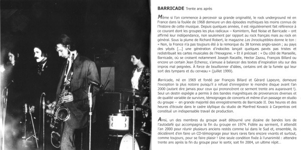 Barricade - Le Rire Des Camisoles | Futura Records (FUTURA RED 07) - 4