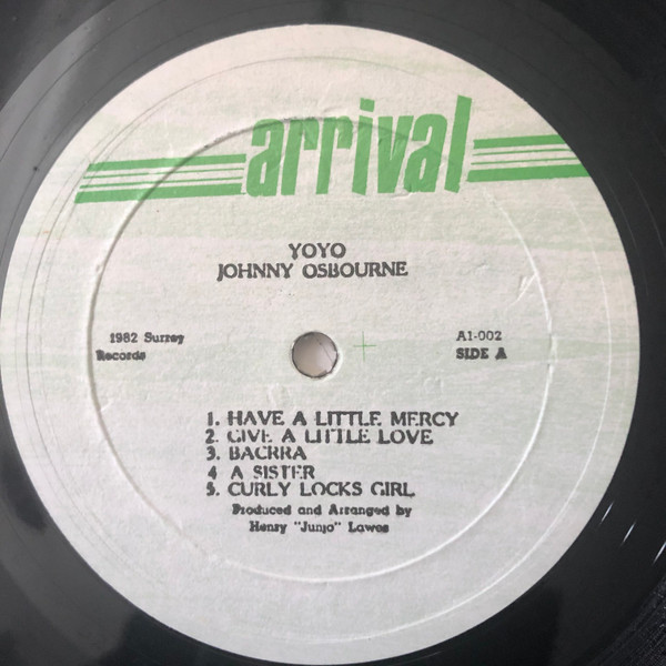 Johnny Osbourne - Yo Yo | Arrival (ALP-002) - 4