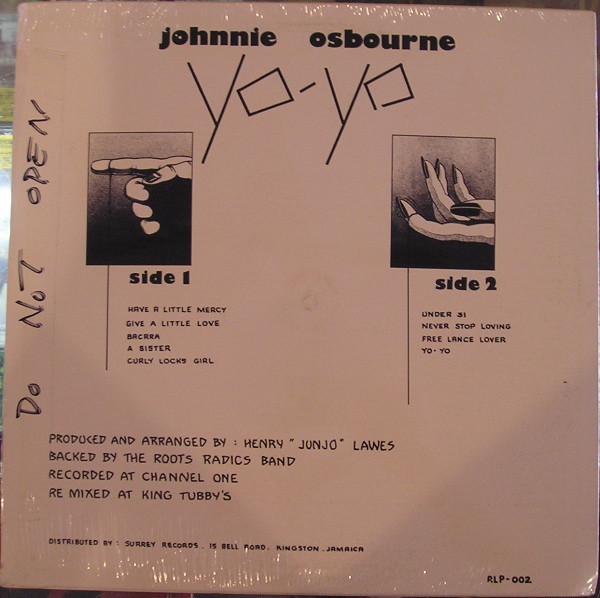 Johnny Osbourne - Yo Yo | Arrival (ALP-002) - 2