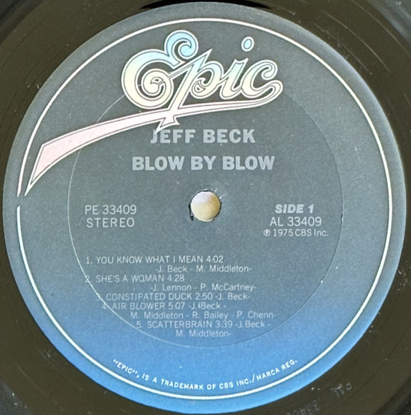 Jeff Beck - Blow By Blow | Epic (PE 33409) - 3