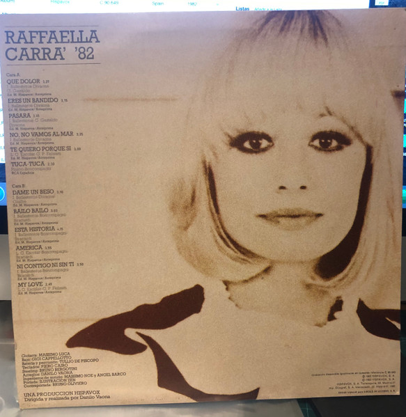 Raffaella Carrà - Raffaella Carrà '82 | Hispavox (S 90.649) - 2