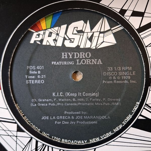 Hydro Featuring Lorna - I'll Make Your Day Tonight / K.I.C. (Keep It Coming) | Prism (PDS 401) - 2