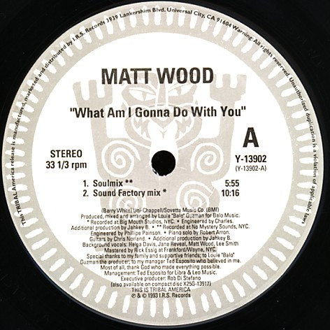 Matt Wood - What Am I Gonna Do With You | TRIBAL America (Y-13902) - 2 Matt Wood - What Am I Gonna Do With You | TRIBAL America (Y-13902) - 2