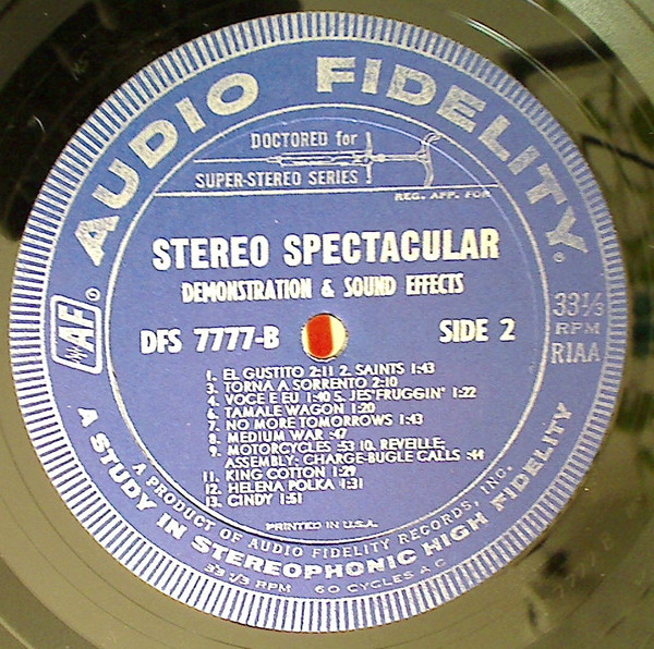 No Artist - Stereo Spectacular Demonstration & Sound Effects | Audio Fidelity (DFS 7777) - 4