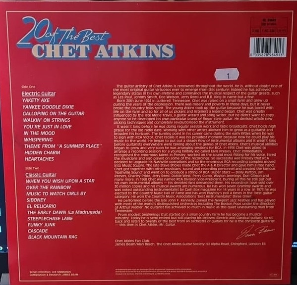 Chet Atkins - 20 Of The Best | RCA (NL 89849) - 2