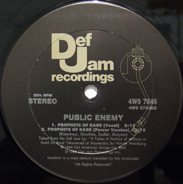 Public Enemy - Don't Believe The Hype | Def Jam Recordings (4W9 7846) - 2