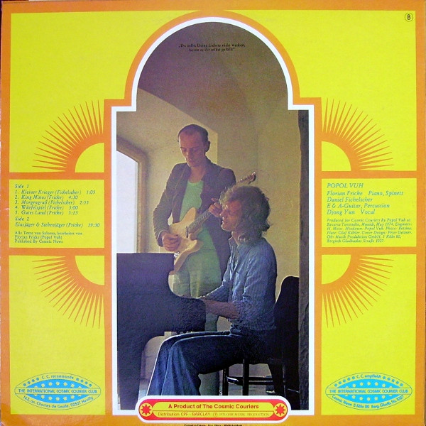 Popol Vuh - Einsjäger & Siebenjäger | Cosmic Music (840 081) - 2