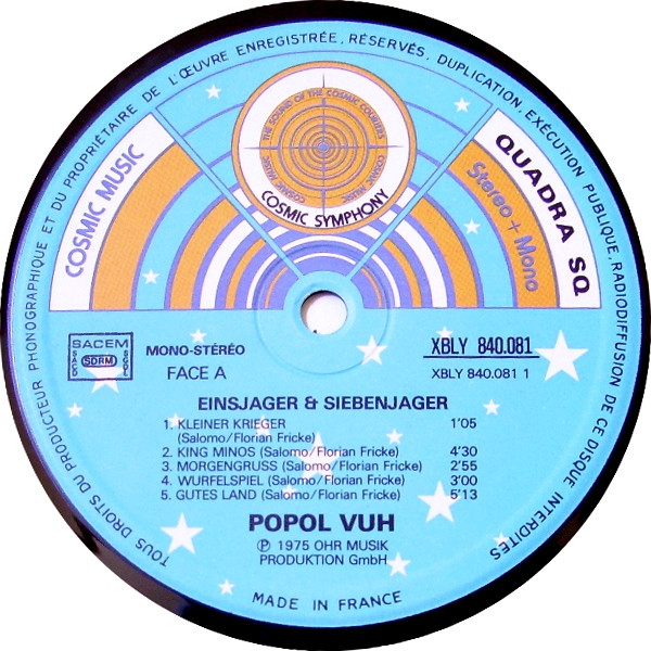 Popol Vuh - Einsjäger & Siebenjäger | Cosmic Music (840 081) - 4
